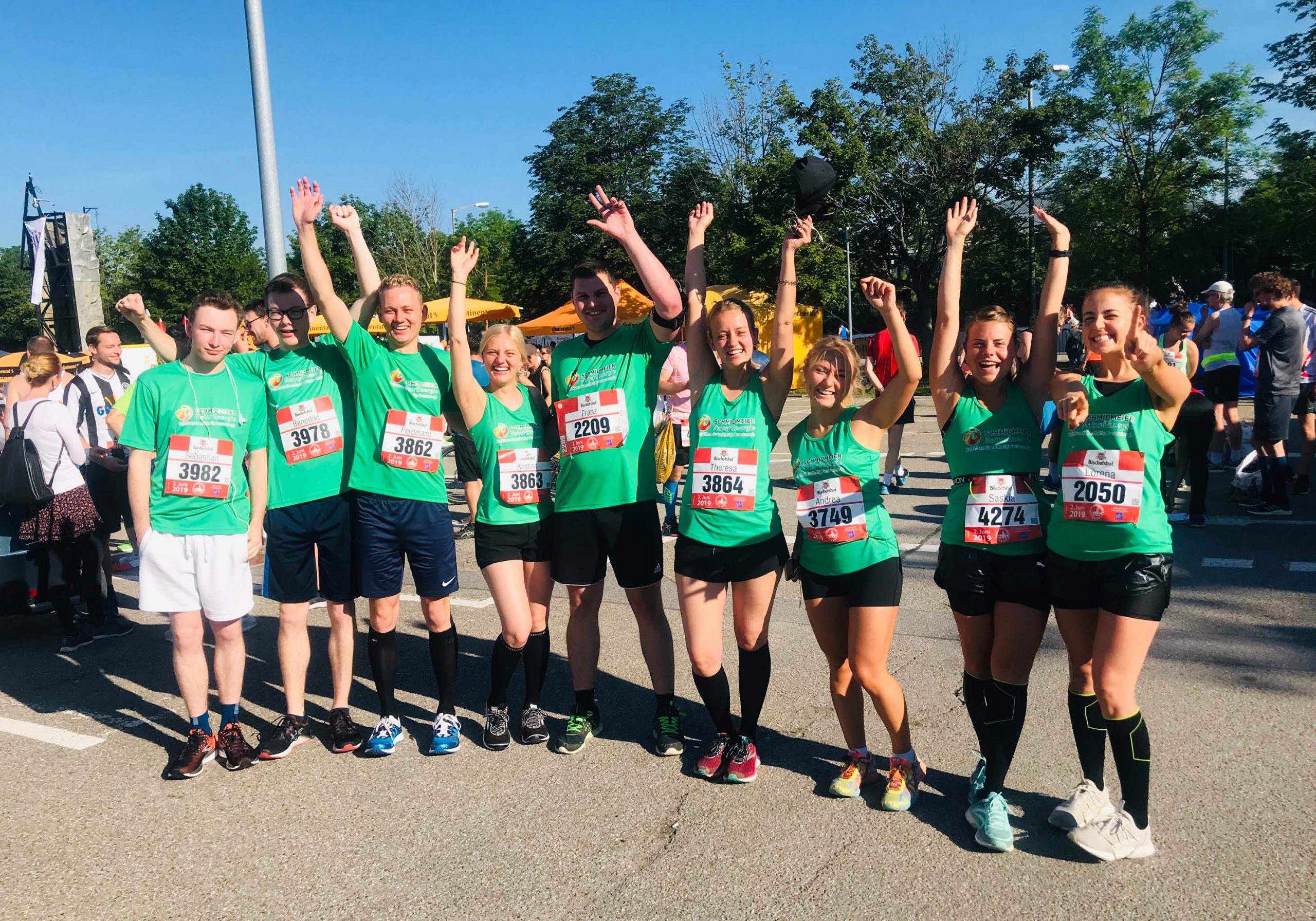 Klimaschutzteam auf LLC Marathon in Regensburg