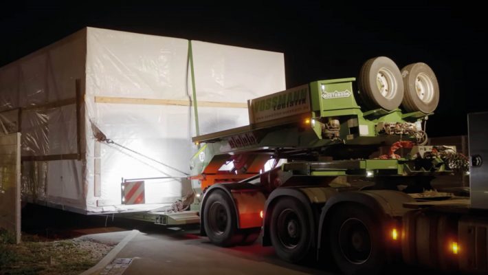 Schwertransport nach Schottland von Schmidmeier NaturEnergie GmbH