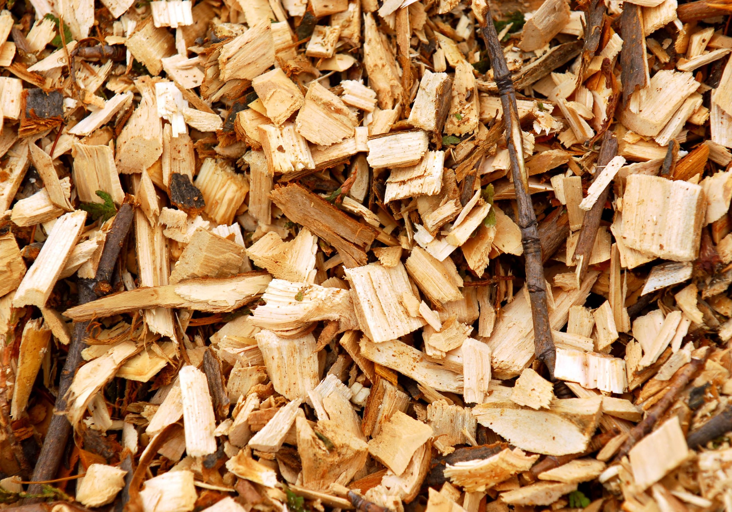 Stockbild Hackschnitzel