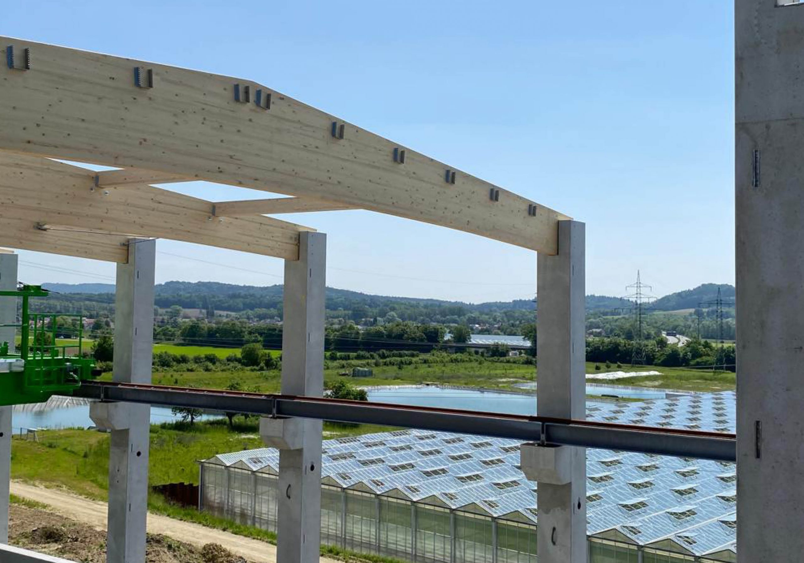 Baustelle Biomasseanlage in Singen Reichenauer Gärtnersiedlung