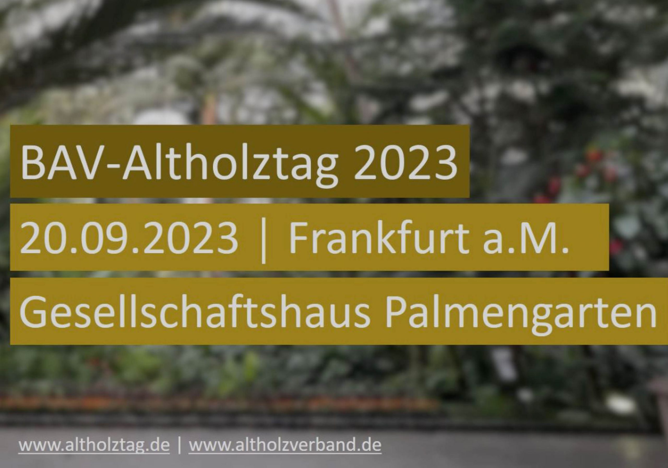 Rückblick BAV Altholztag 2023