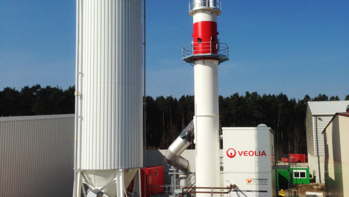 Standort von VEOLIA in Hahnbach mit der Neuen Biomasseanlage mit Klärschlammtrockner