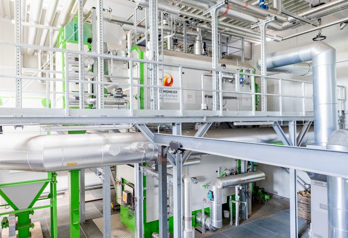 Inneneinrichtung der Biomasseanlage in Moos