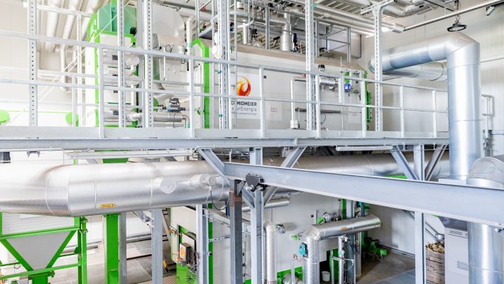 Inneneinrichtung der Biomasseanlage in Moos