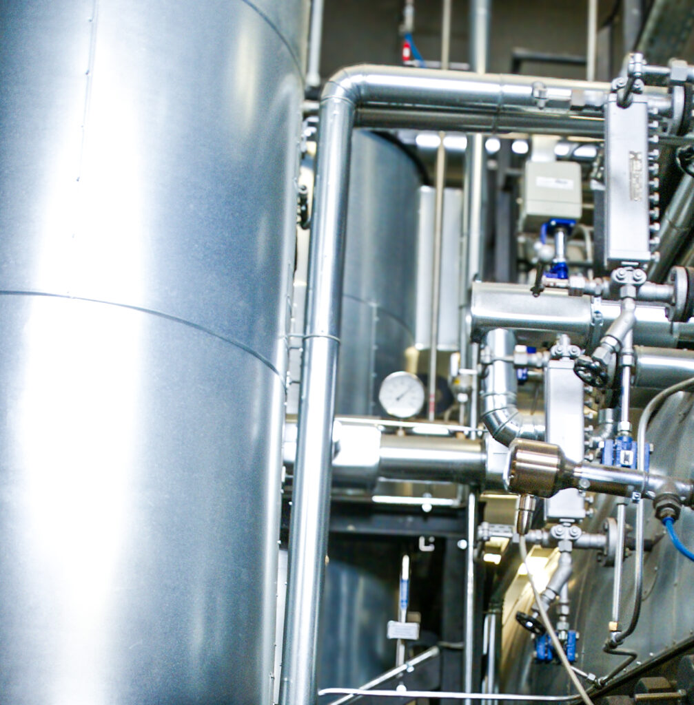 Innenansicht der Biomasseanlage bei der Frey Textilreinigung GmbH