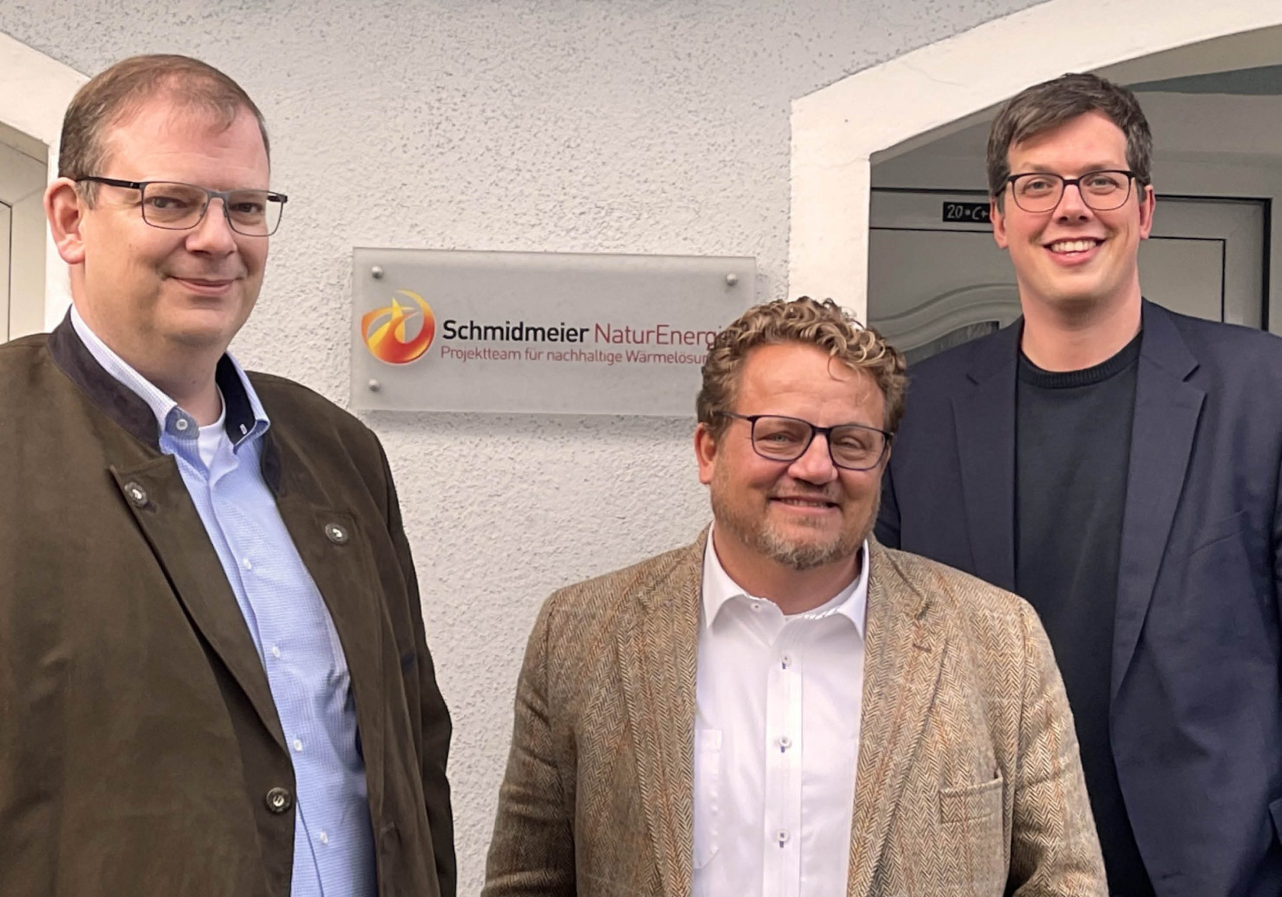 Thomas Schmidmeier mit den Politikern Ulrich Lechte und Dr. Lukas Köhler