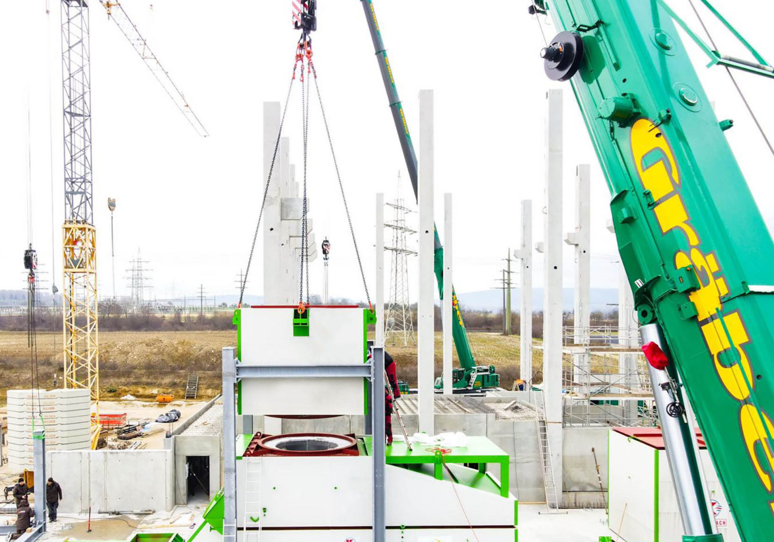 Baustelle Biomasseanlage Reichenauer Gärtnersiedlung