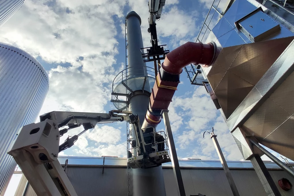 Größte mobile Biomasse Dampfanlage in NRW