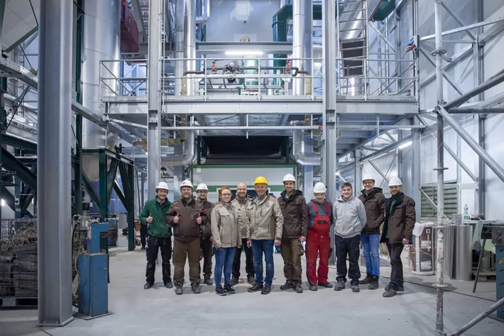 Gruppenfoto mit 11 Personen der Firmen Steinicke und Schmidmeier