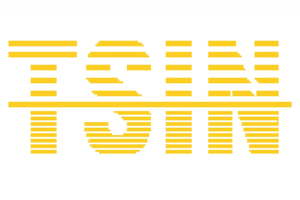 Logo in gelber Schrift für die TSIN-Kontaktbörse in Ingolstadt