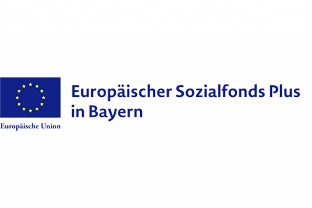 Logo des Europäischen Sozialfonds Plus in Bayern