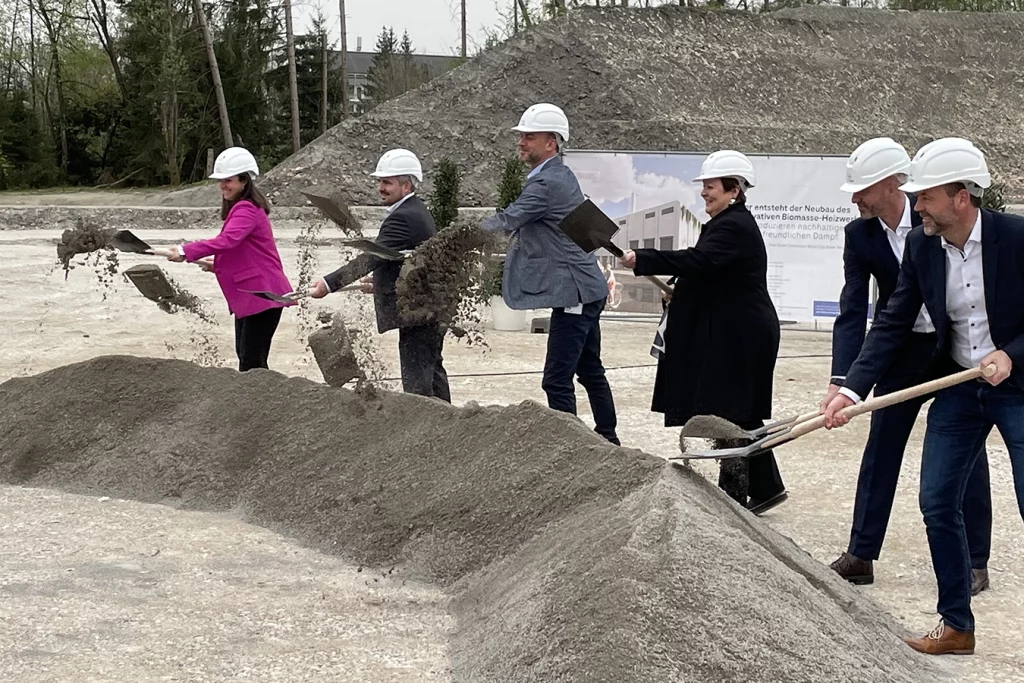 Spatenstich in der Pharmaindustrie Roche