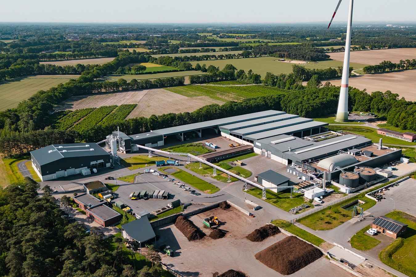Überblick des Projekt Saerbeck bei der Entsorgungsgesellschaft Steinfurt