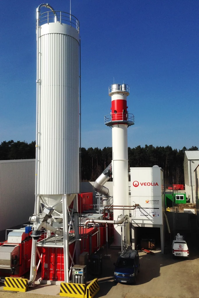 Klärschlammtrockner bei Veolia