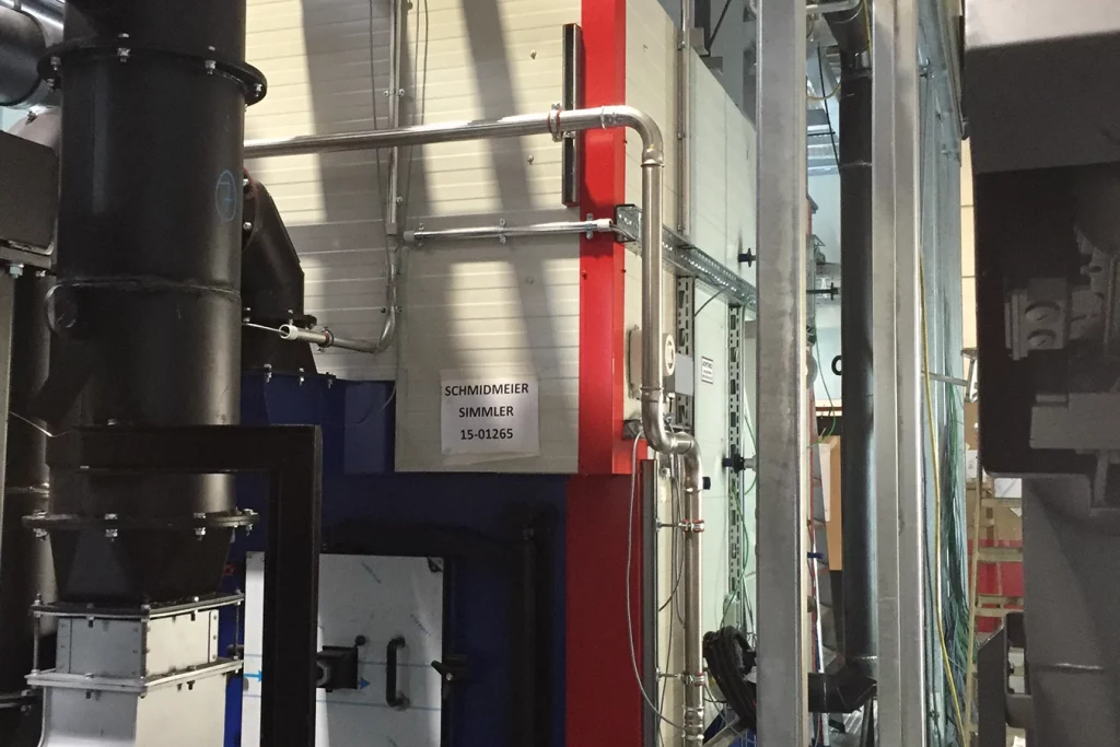 Ansicht der Anlage der Firma Schmidmeier bei Simmler