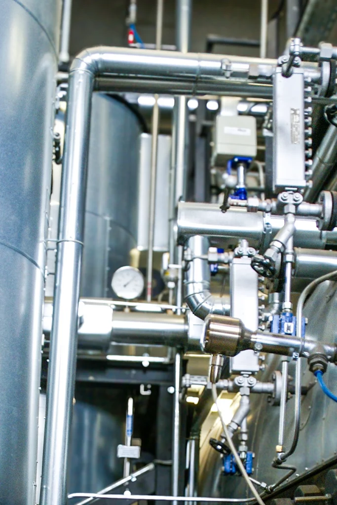 Technik Holzpellet-Dampfkessel in Burgau.