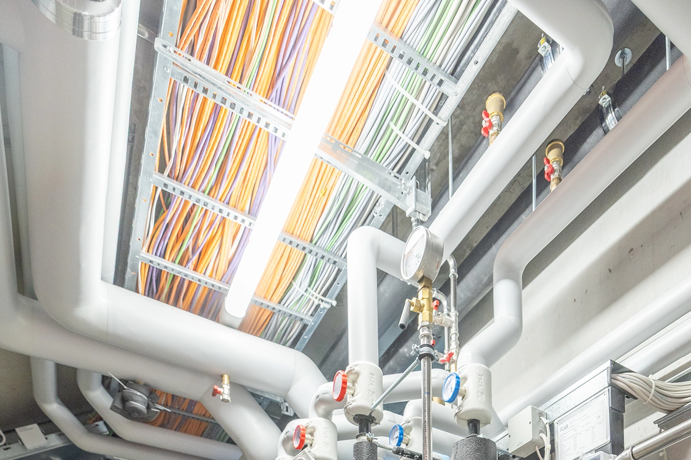 Kabelstruktur in einer Anlage