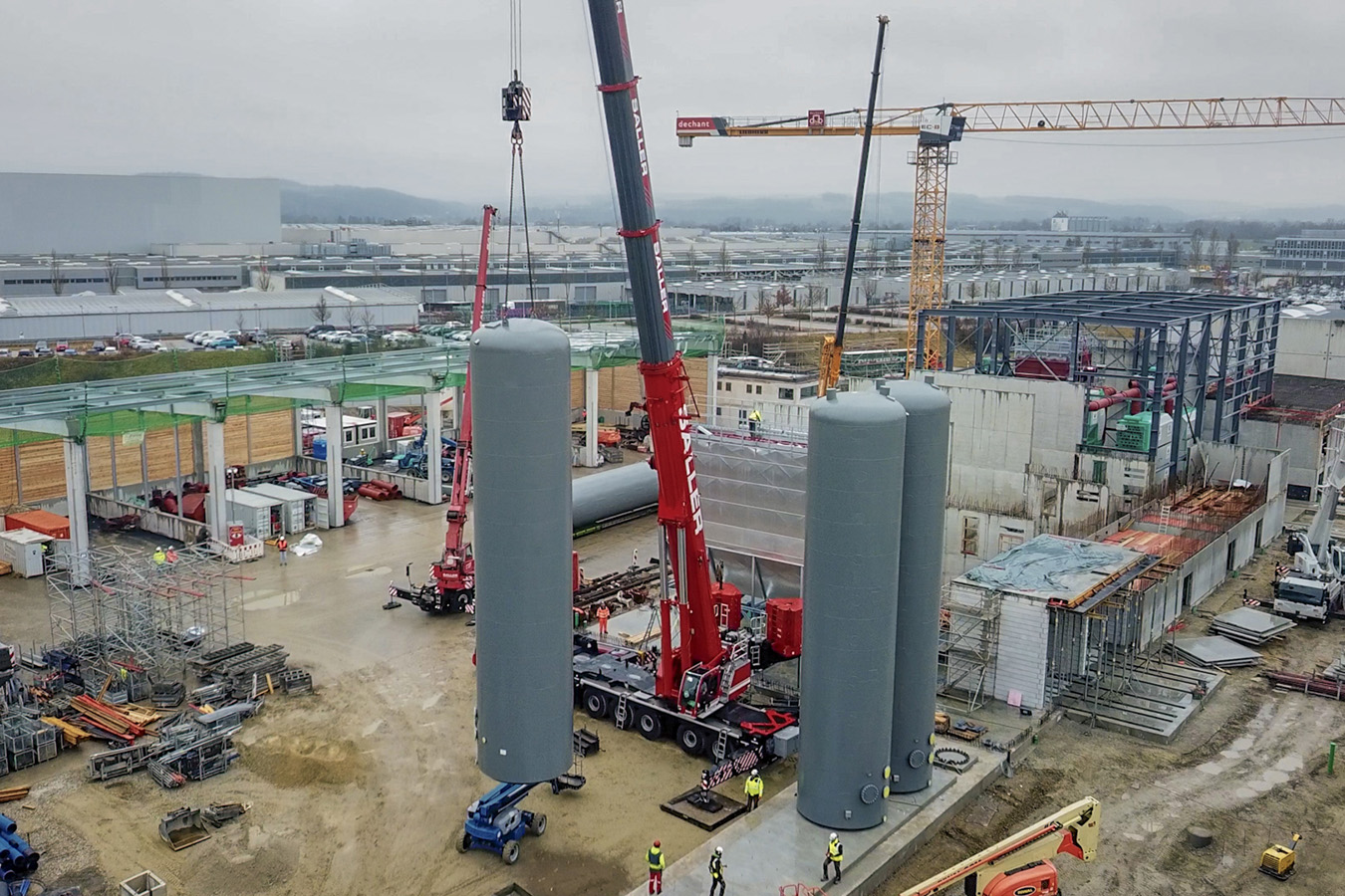 Bauarbeiten am Standort Dingolfing, Bau einer Biomasseanlage