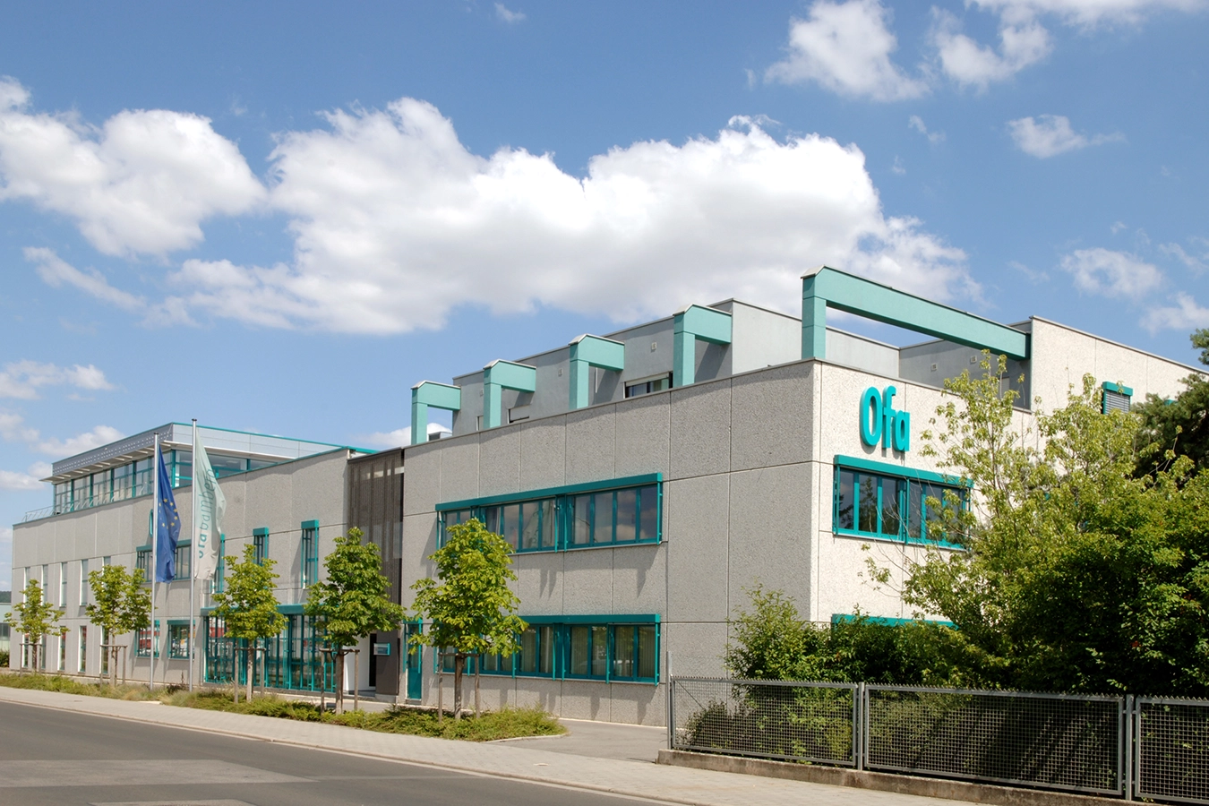 Ansicht des Gebäudes der Ofa von außen.