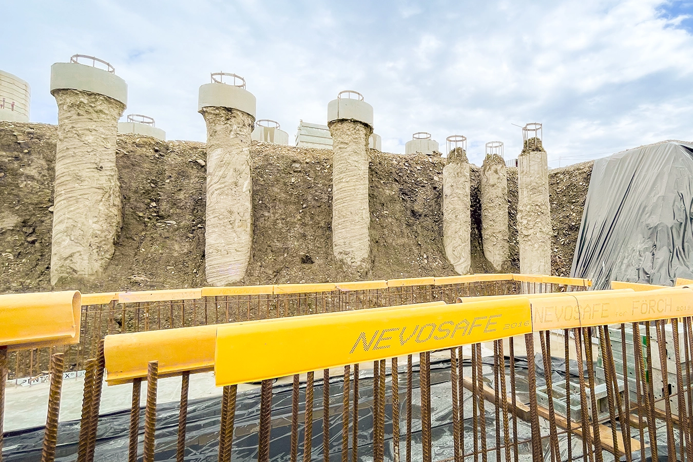 Ansicht eines Tiefbaus