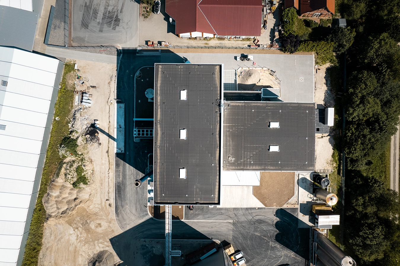 Ansicht der Anlage von oben außen.