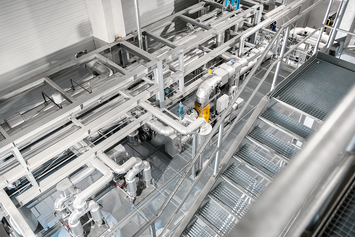 Ansicht des Rohrleitung-Konstrukts von Bramsche von Oben