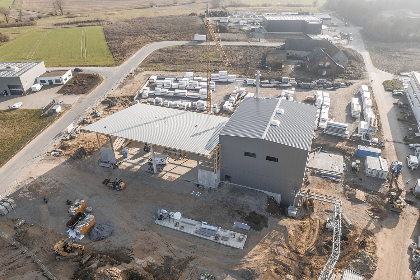 Anlage in Hüllhorst. Ansicht von oben