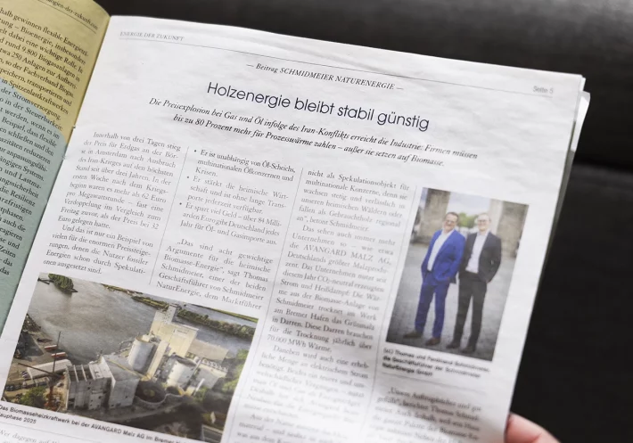 Ein Blick auf die ausgedruckte Version eines Artikels in einer Print-Zeitschrift.