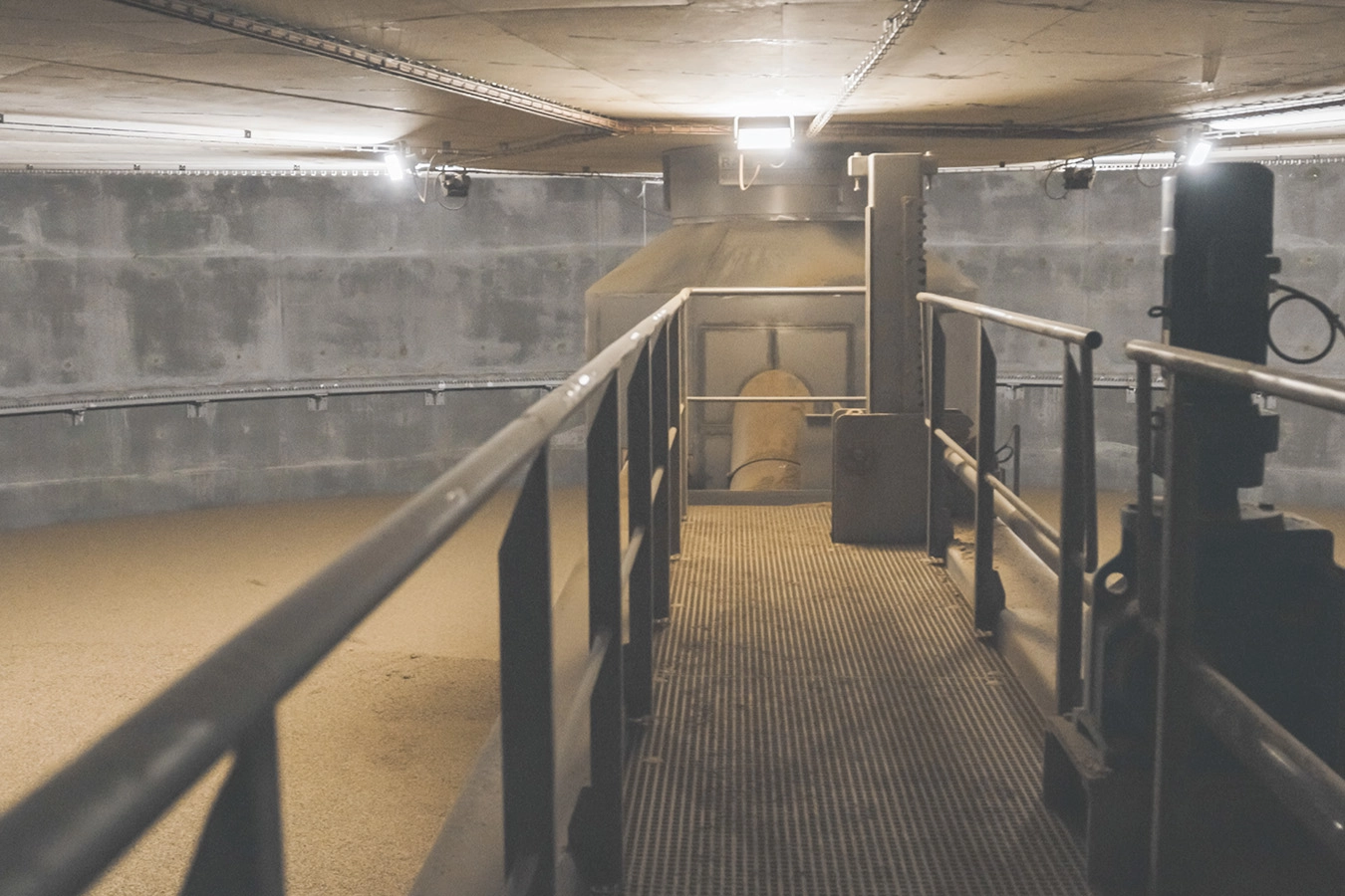 Ansicht der Malztrocknung Prozess in der Anlage Bremen