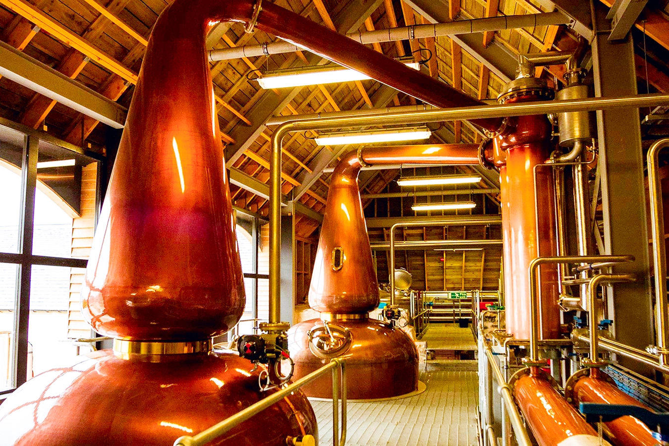 Ansicht der Destillerie der Anlage in Drimnin.