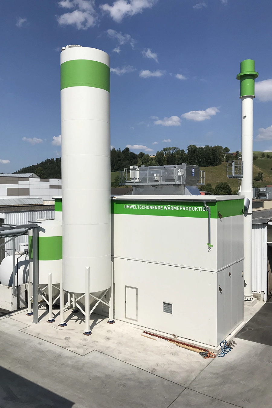 Ansicht der Anlage in Willisau von außen.