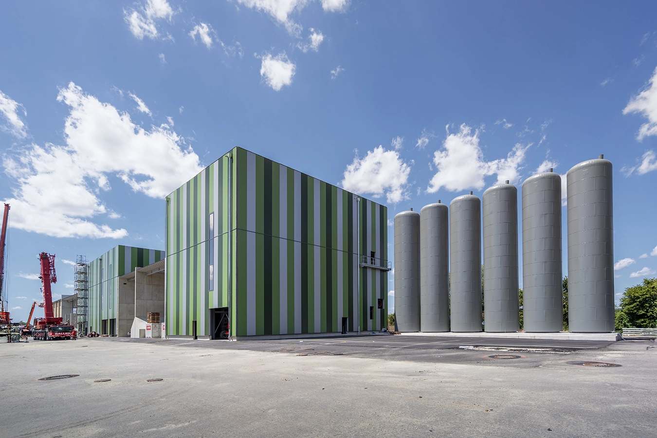 Pufferspeicher auf der Anlage in Dingolfing