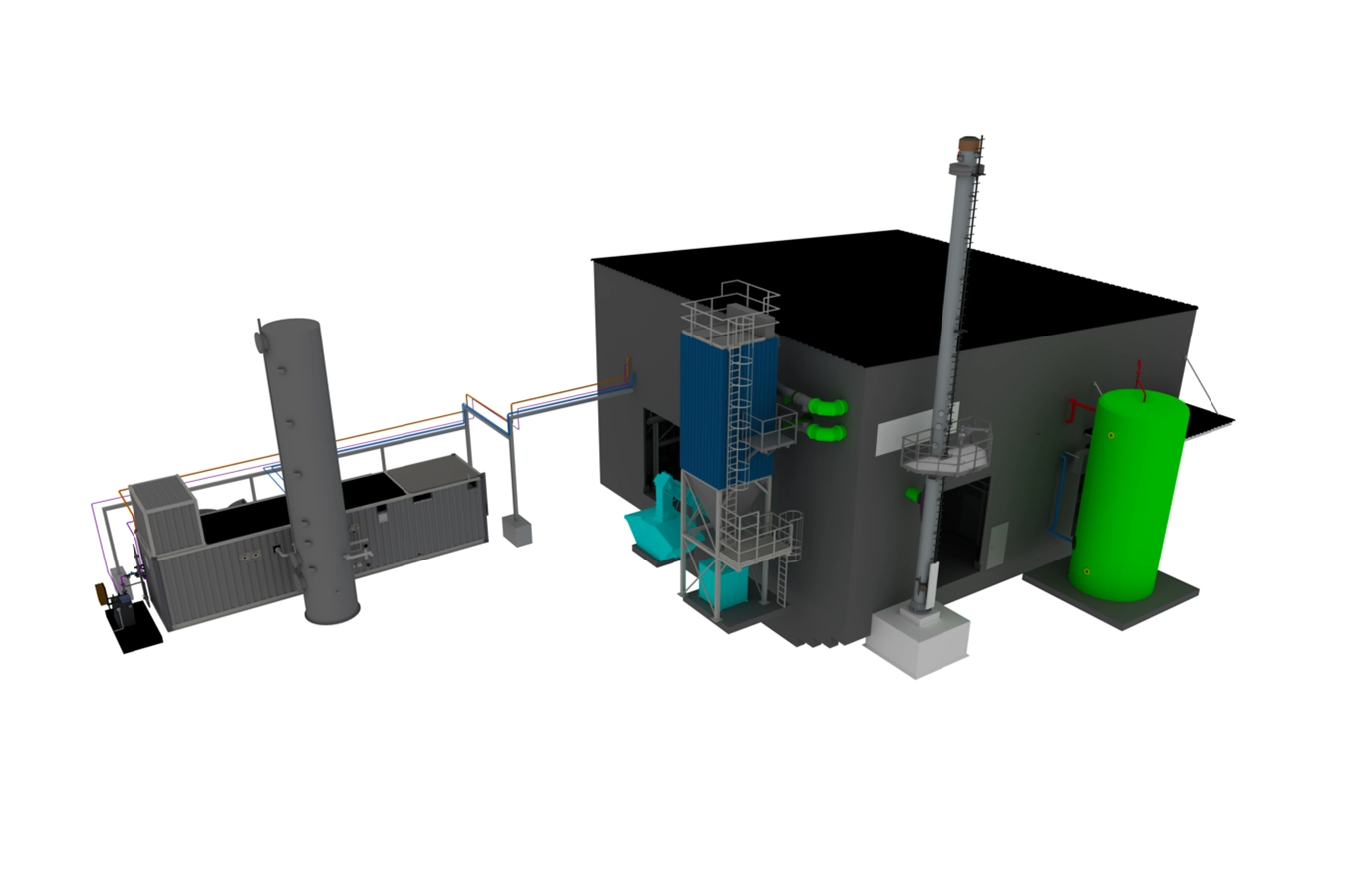 3D Zeichnung der Anlage in Weißenfels