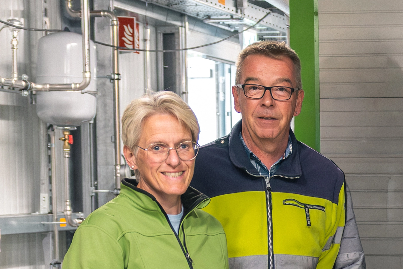 Links: Eva Witthake, Prokuristin - Rechts: Johannes Wermers, Energiemanagement & Anlagenoptimierung