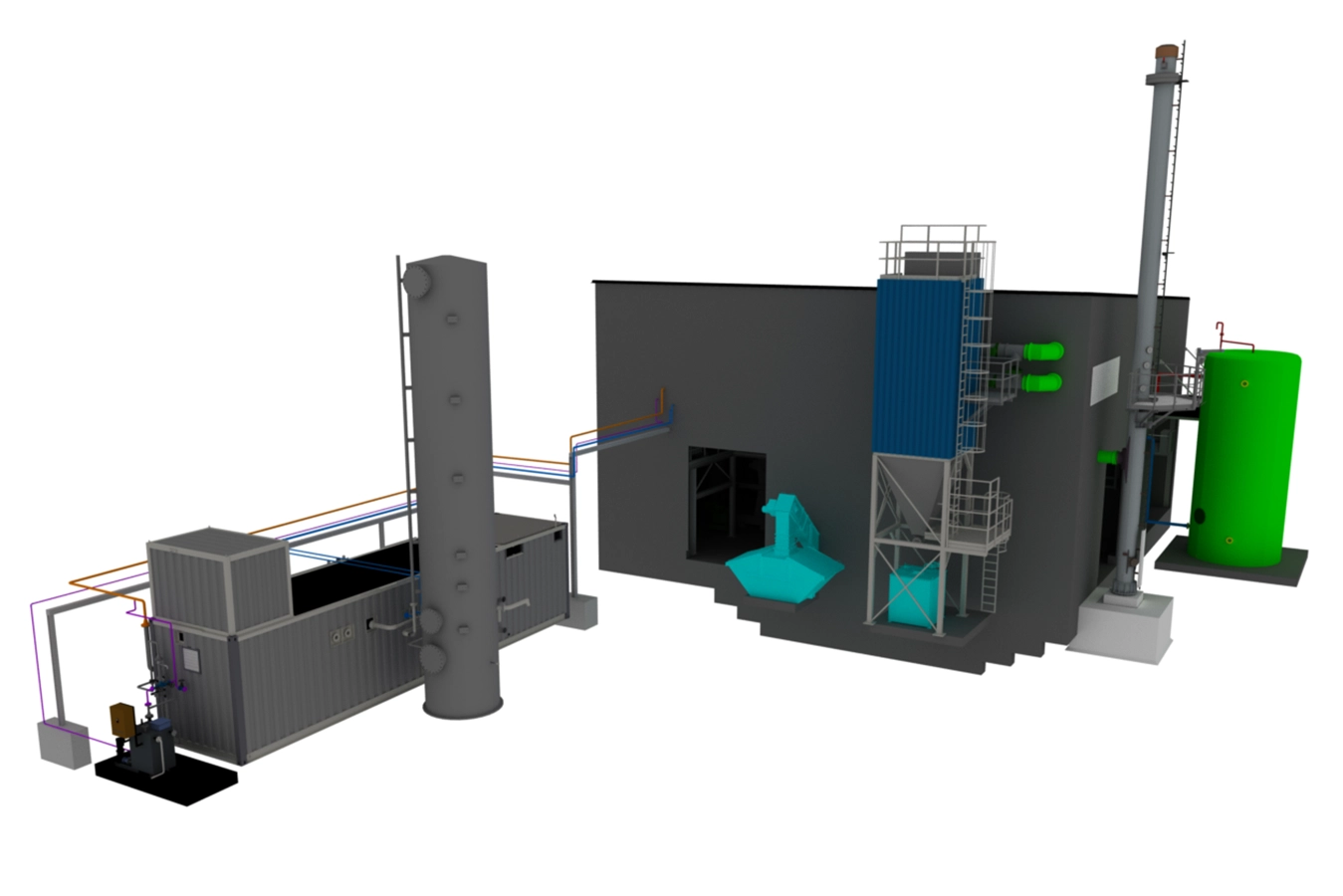 3D Zeichnung der Anlage in Weißenfels