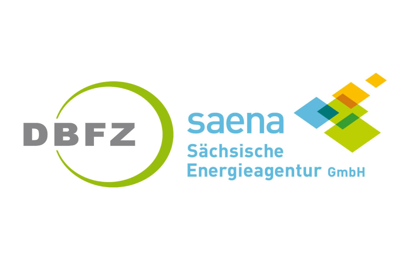 Die Logos des DBFZ und der SAENA