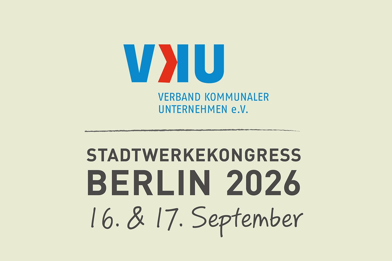 Schmidmeier NaturEnergie nimmt als Aussteller am VKU Stadtwerkekongress 2026 in Berlin teil.